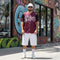 Men’s Graffiti Baseball Jersey – Black Cherry | Hip - Hop Streetwear Jersey - Stykonz Graffiti Streetwear