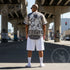 Men’s Graffiti Baseball Jersey – Chromium | Hip - Hop Streetwear Jersey - Stykonz Graffiti Streetwear