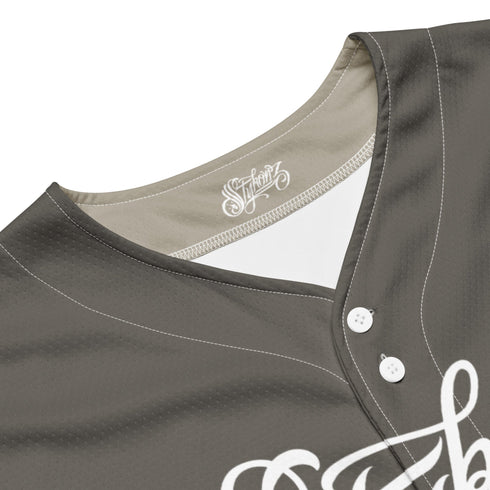 Men’s Graffiti Baseball Jersey – Chromium | Hip - Hop Streetwear Jersey - Stykonz Graffiti Streetwear