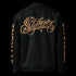 Men’s Graffiti Bomber Jacket – Gold Scriptkonz | Hip - Hop Streetwear Jacket - Stykonz Graffiti Streetwear