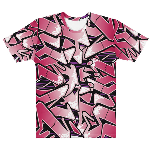 Men's Graffiti Crew Neck T-Shirt Black - Cherry Mild Wildstyle | Hip - Hop Streetwear Tee - Stykonz Graffiti Streetwear