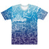 Men's Graffiti Crew Neck T-Shirt Blue Ghost The Train Master | Hip - Hop Streetwear Tee - Stykonz Graffiti Streetwear