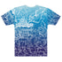Men's Graffiti Crew Neck T-Shirt Blue Ghost The Train Master | Hip - Hop Streetwear Tee - Stykonz Graffiti Streetwear