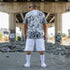 Men's Graffiti Crew Neck T-Shirt Chromium NY Wildstyle feat El - Cappy & Buttonz | Hip - Hop Streetwear Tee - Stykonz Graffiti Streetwear