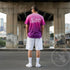 Men's Graffiti Crew Neck T-Shirt Crimson Scriptkonz | Hip - Hop Streetwear Tee - Stykonz Graffiti Streetwear