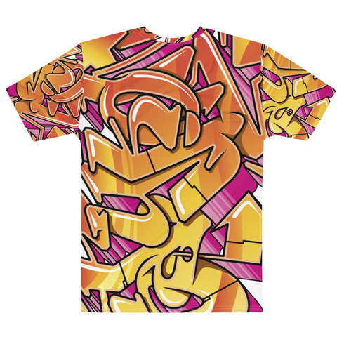 Men's Graffiti Crew Neck T-Shirt Stykonz Sundown NY Wildstyle | Hip - Hop Streetwear Tee - Stykonz Graffiti Streetwear
