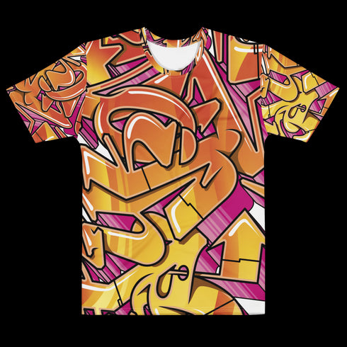 Men's Graffiti Crew Neck T-Shirt Stykonz Sundown NY Wildstyle | Hip - Hop Streetwear Tee - Stykonz Graffiti Streetwear