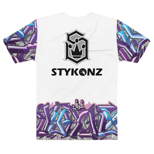 Men's Graffiti Crew Neck T-Shirt Wildstyle II | Hip - Hop Streetwear Tee - Stykonz Graffiti Streetwear