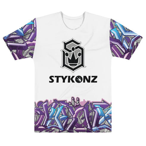 Men's Graffiti Crew Neck T-Shirt Wildstyle II | Hip - Hop Streetwear Tee - Stykonz Graffiti Streetwear