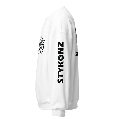 Men’s Graffiti Fleece Sweatshirt – Black Scriptkonz | Hip - Hop Streetwear Sweatshirt - Stykonz Graffiti Streetwear