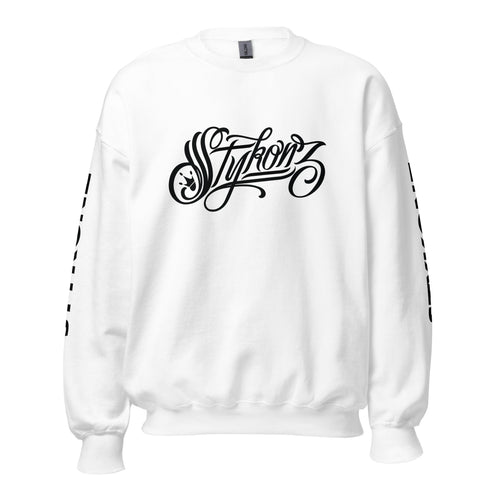 Men’s Graffiti Fleece Sweatshirt – Black Scriptkonz | Hip - Hop Streetwear Sweatshirt - Stykonz Graffiti Streetwear