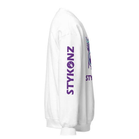Men’s Graffiti Fleece Sweatshirt – Purple S - Kingz 2Line Throwup | Hip - Hop Streetwear Sweatshirt - Stykonz Graffiti Streetwear