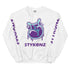 Men’s Graffiti Fleece Sweatshirt – Purple S - Kingz 2Line Throwup | Hip - Hop Streetwear Sweatshirt - Stykonz Graffiti Streetwear
