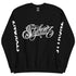 Men’s Graffiti Fleece Sweatshirt – White Scriptkonz | Hip - Hop Streetwear Sweatshirt - Stykonz Graffiti Streetwear