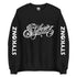 Men’s Graffiti Fleece Sweatshirt – White Scriptkonz | Hip - Hop Streetwear Sweatshirt - Stykonz Graffiti Streetwear