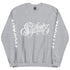 Men’s Graffiti Fleece Sweatshirt – White Scriptkonz | Hip - Hop Streetwear Sweatshirt - Stykonz Graffiti Streetwear