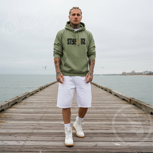 Men’s Graffiti Hoodie – XL Embroidered Stykonz Crown | Hip - Hop Streetwear Hoodie - Stykonz Graffiti Streetwear