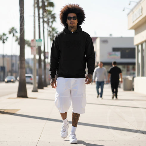 Men’s Graffiti Hoodie – XL Embroidered Stykonz feat Black City Tagz | Hip - Hop Streetwear Hoodie - Stykonz Graffiti Streetwear