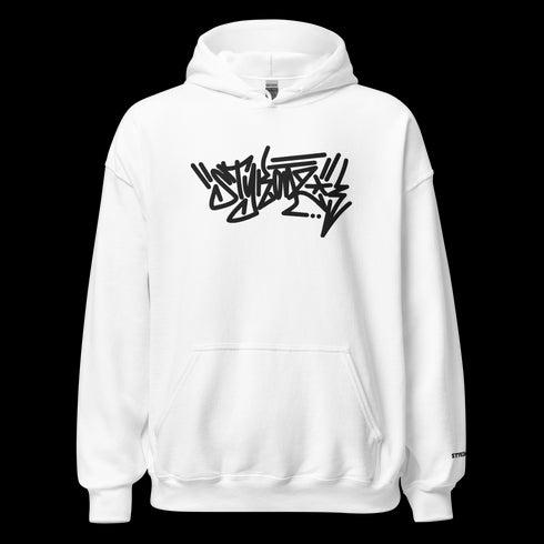 Men’s Graffiti Hoodie – XL Embroidered Stykonz feat Black City Tagz | Hip - Hop Streetwear Hoodie - Stykonz Graffiti Streetwear