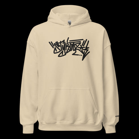 Men’s Graffiti Hoodie – XL Embroidered Stykonz feat Black City Tagz | Hip - Hop Streetwear Hoodie - Stykonz Graffiti Streetwear