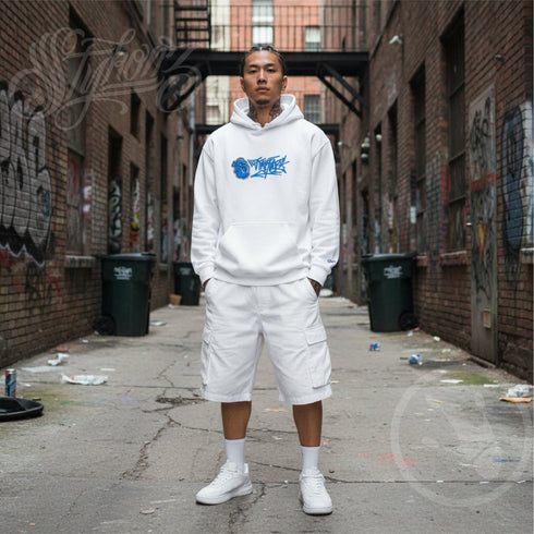 Men’s Graffiti Hoodie – XL Embroidered Stykonz feat S - Kingz Tagz | Hip - Hop Streetwear Hoodie - Stykonz Graffiti Streetwear