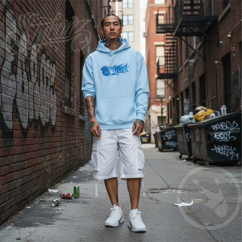 Men’s Graffiti Hoodie – XL Embroidered Stykonz feat S - Kingz Tagz | Hip - Hop Streetwear Hoodie - Stykonz Graffiti Streetwear