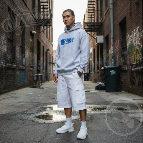 Men’s Graffiti Hoodie – XL Embroidered Stykonz feat S - Kingz Tagz | Hip - Hop Streetwear Hoodie - Stykonz Graffiti Streetwear