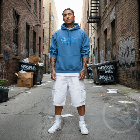 Men’s Graffiti Hoodie – XL Embroidered Stykonz feat S - Kingz Tagz | Hip - Hop Streetwear Hoodie - Stykonz Graffiti Streetwear