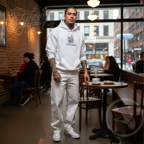 Men’s Graffiti Hoodie – XL Embroidered Stykonz feat S - Throw Up | Hip - Hop Streetwear Hoodie - Stykonz Graffiti Streetwear