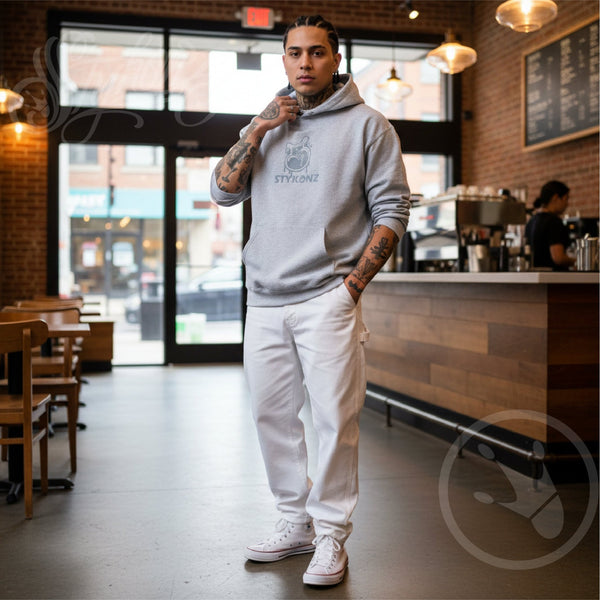 Men’s Graffiti Hoodie – XL Embroidered Stykonz feat S - Throw Up | Hip - Hop Streetwear Hoodie - Stykonz Graffiti Streetwear