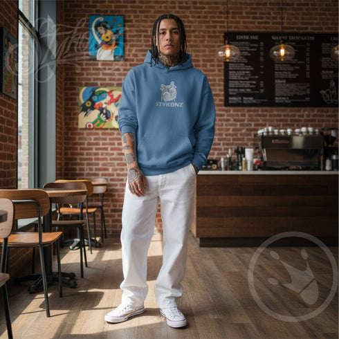 Men’s Graffiti Hoodie – XL Embroidered Stykonz feat S - Throw Up | Hip - Hop Streetwear Hoodie - Stykonz Graffiti Streetwear