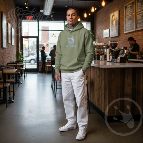 Men’s Graffiti Hoodie – XL Embroidered Stykonz feat S - Throw Up | Hip - Hop Streetwear Hoodie - Stykonz Graffiti Streetwear