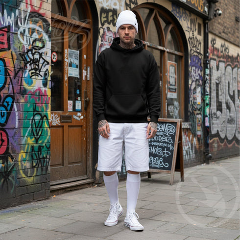 Men’s Graffiti Hoodie – XL Embroidered Stykonz feat Top - Tagz | Hip - Hop Streetwear Hoodie - Stykonz Graffiti Streetwear