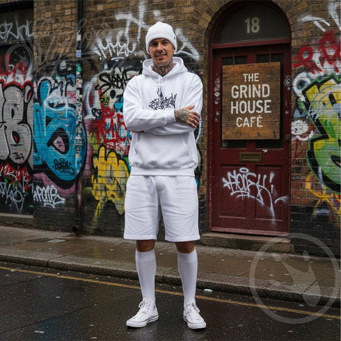 Men’s Graffiti Hoodie – XL Embroidered Stykonz feat Top - Tagz | Hip - Hop Streetwear Hoodie - Stykonz Graffiti Streetwear