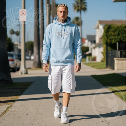 Men’s Graffiti Hoodie – XL Embroidered Stykonz feat White Crown Tagz | Hip - Hop Streetwear Hoodie - Stykonz Graffiti Streetwear