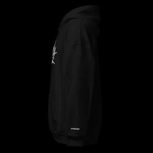 Men’s Graffiti Hoodie – XL Embroidered Stykonz feat White Crown Tagz | Hip - Hop Streetwear Hoodie - Stykonz Graffiti Streetwear
