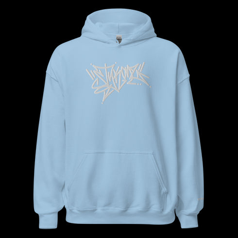 Men’s Graffiti Hoodie – XL Embroidered Stykonz feat White Wall Tagz | Hip - Hop Streetwear Hoodie - Stykonz Graffiti Streetwear