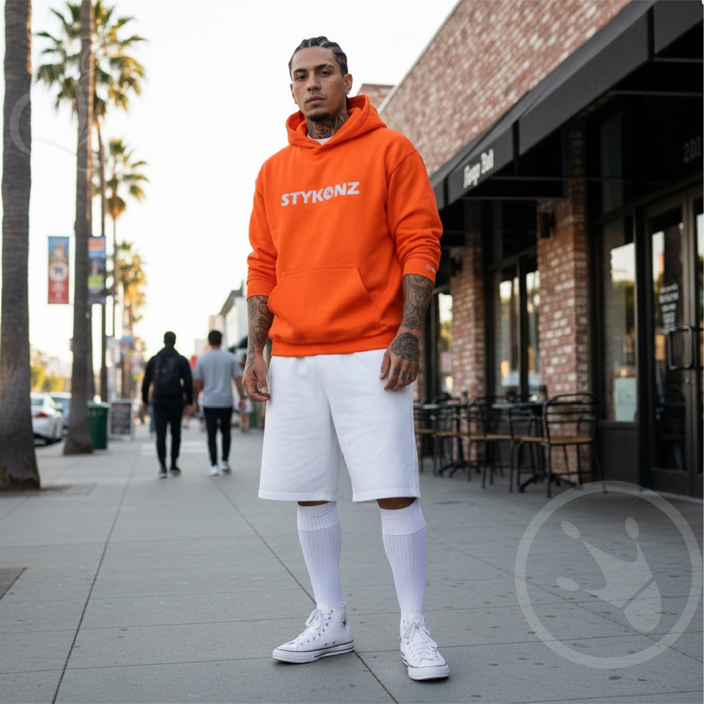 Men’s Graffiti Hoodie – XL Embroidered Stykonz | Hip - Hop Streetwear Hoodie - Stykonz Graffiti Streetwear