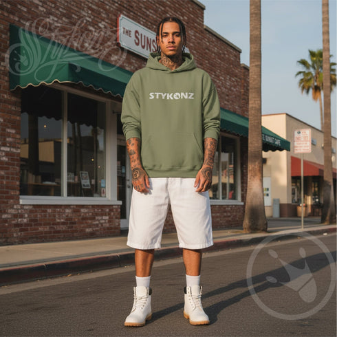 Men’s Graffiti Hoodie – XL Embroidered Stykonz | Hip - Hop Streetwear Hoodie - Stykonz Graffiti Streetwear