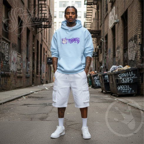 Men’s Graffiti Hoodie – XL Embroidered Stykonz S - Throw Up feat Purpz Tagz | Hip - Hop Streetwear Hoodie - Stykonz Graffiti Streetwear