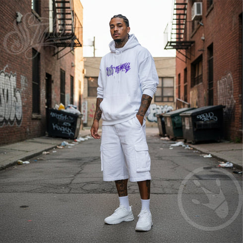 Men’s Graffiti Hoodie – XL Embroidered Stykonz S - Throw Up feat Purpz Tagz | Hip - Hop Streetwear Hoodie - Stykonz Graffiti Streetwear