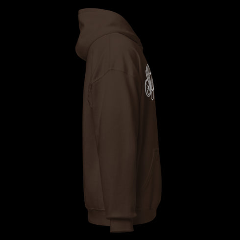 Men’s Graffiti Hoodie – XL Embroidered White Scriptkonz | Hip - Hop Streetwear Hoodie - Stykonz Graffiti Streetwear