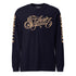 Men's Graffiti Long Sleeve Tee Gold Scriptkonz | Hip - Hop Streetwear Tee - Stykonz Graffiti Streetwear