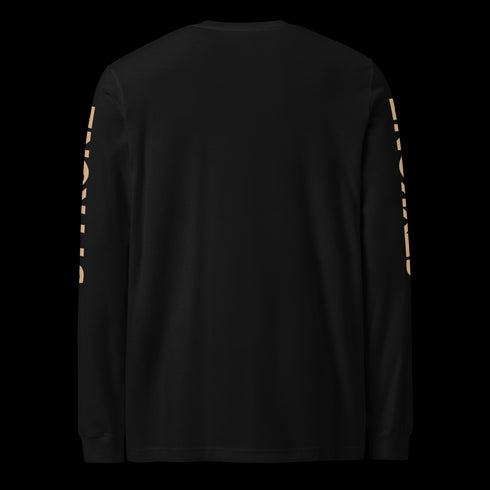 Men's Graffiti Long Sleeve Tee Gold Scriptkonz | Hip - Hop Streetwear Tee - Stykonz Graffiti Streetwear