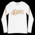 Men's Graffiti Long Sleeve Tee Gold Scriptkonz | Hip - Hop Streetwear Tee - Stykonz Graffiti Streetwear