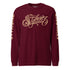 Men's Graffiti Long Sleeve Tee Gold Scriptkonz | Hip - Hop Streetwear Tee - Stykonz Graffiti Streetwear