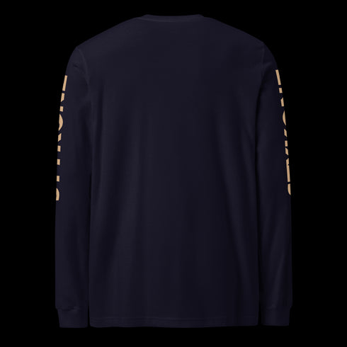 Men's Graffiti Long Sleeve Tee Gold Scriptkonz | Hip - Hop Streetwear Tee - Stykonz Graffiti Streetwear