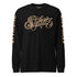 Men's Graffiti Long Sleeve Tee Gold Scriptkonz | Hip - Hop Streetwear Tee - Stykonz Graffiti Streetwear