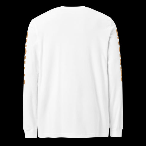 Men's Graffiti Long Sleeve Tee Gold Scriptkonz | Hip - Hop Streetwear Tee - Stykonz Graffiti Streetwear