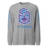 Men's Graffiti Long Sleeve Tee Purple and Blue S - Kingz Crown | Hip - Hop Streetwear Tee - Stykonz Graffiti Streetwear